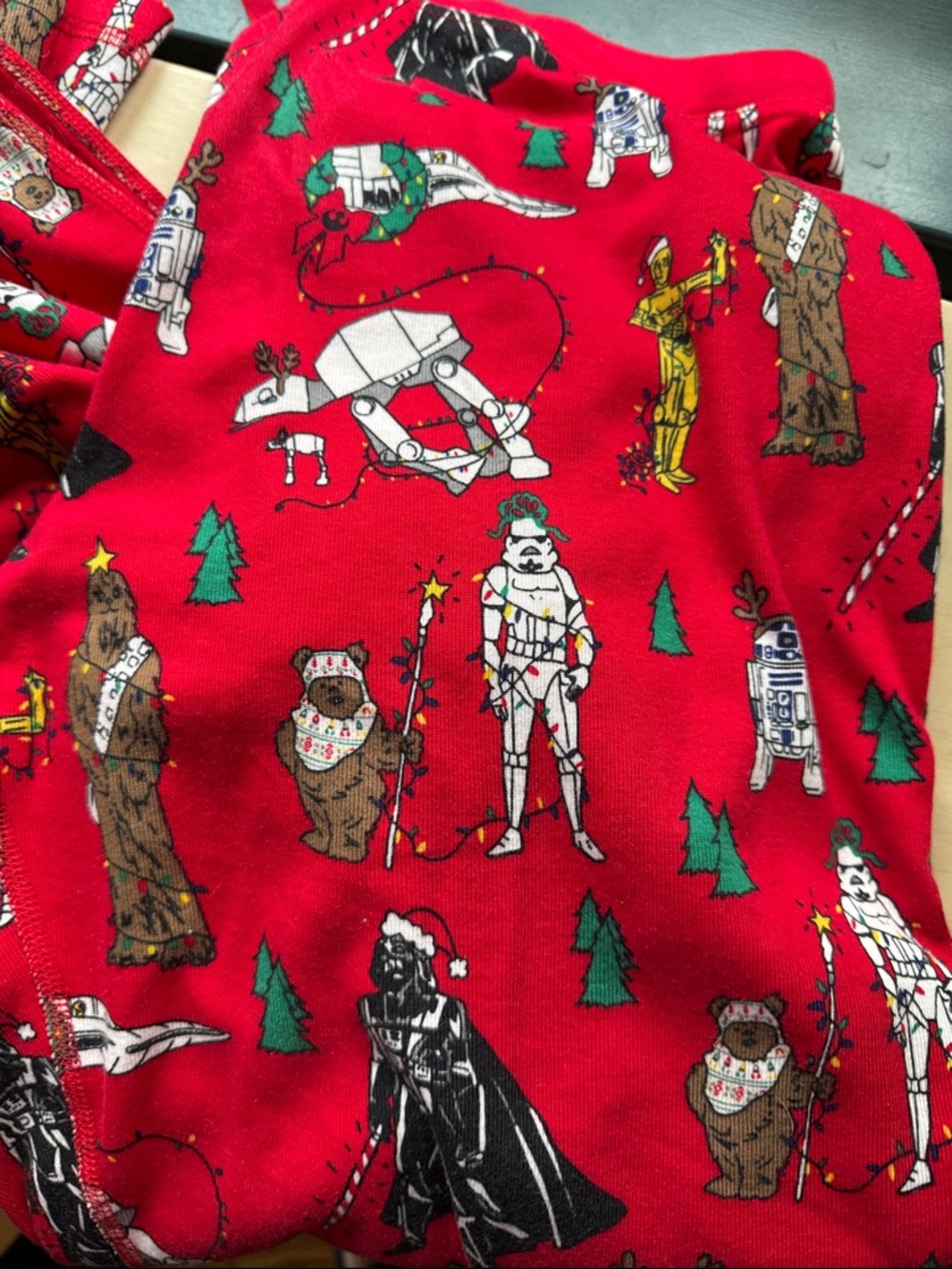 Hanna Andersson Red Star Wars Holiday Character Pajama Set - Picture 5 of 5